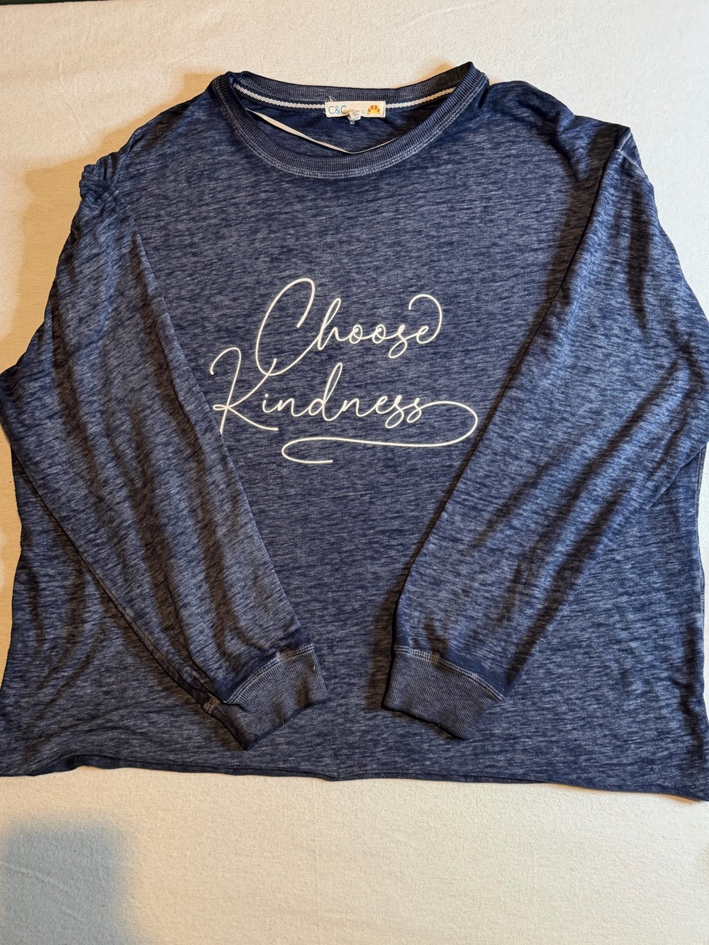 C&C California Navy 'Choose Kindness' Long Sleeve Tee
